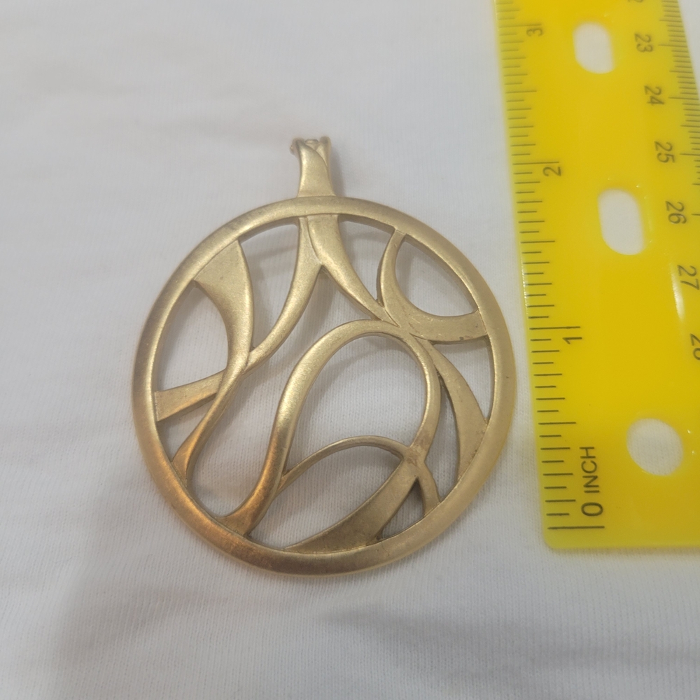 Premier Designs Gold Abstract Pendant